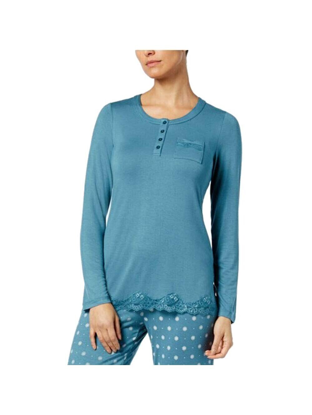 Alfani Womens Lace-Trim Sleep Tunic Top Size 2XL